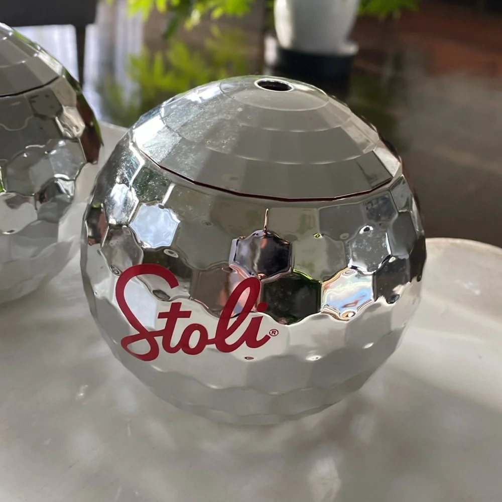 Stoli Disco Ball Beverage Globe Tumblers - Barware -